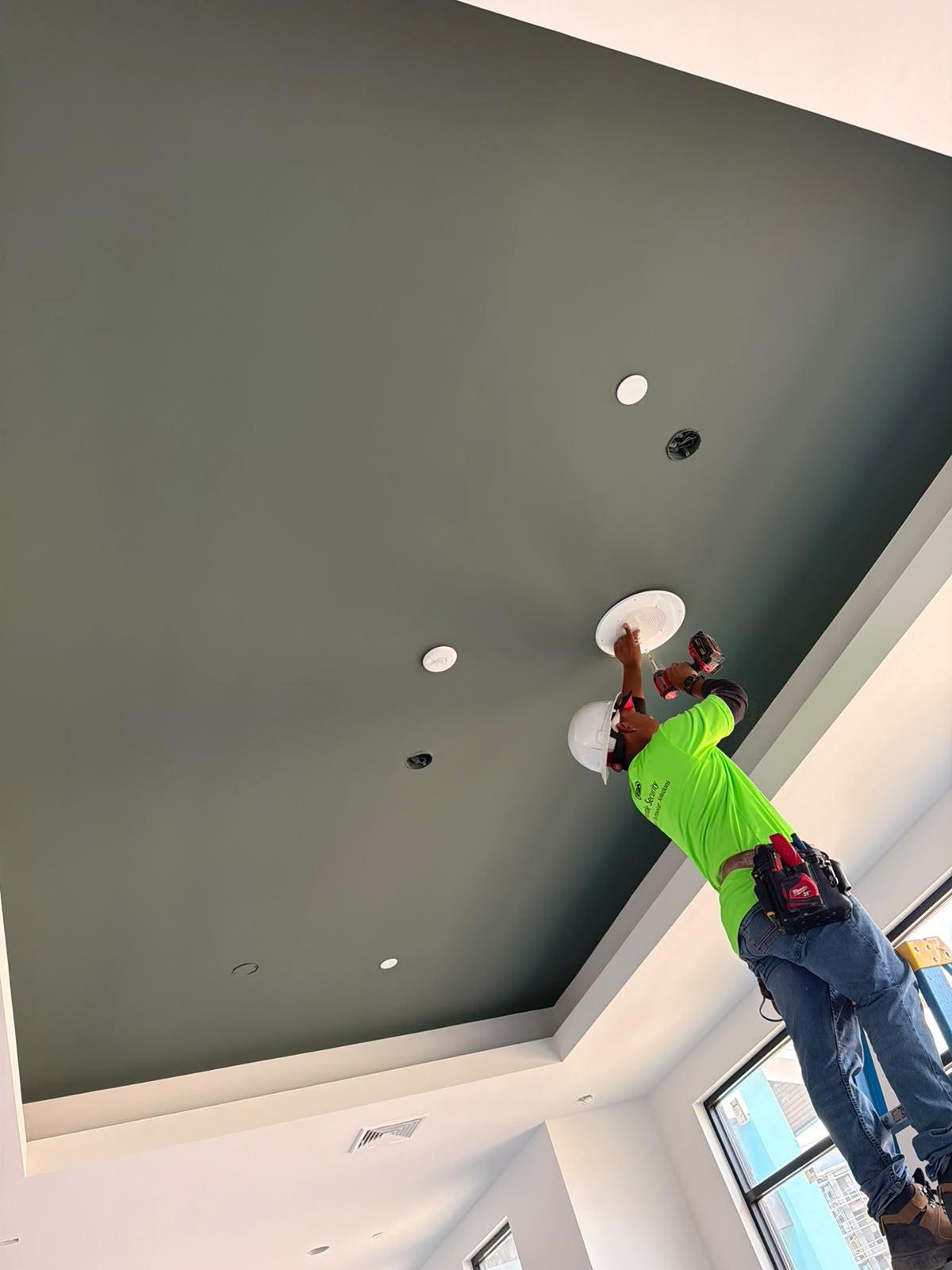 Professional electronic security installation